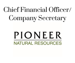 Chief Financial Officer / Company Secretary, Pioneer Natural Resources